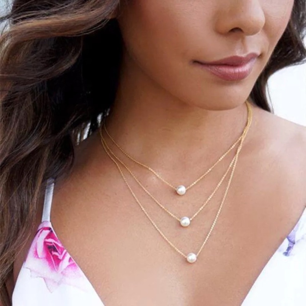 ▪️Three Layer Pearl Necklace